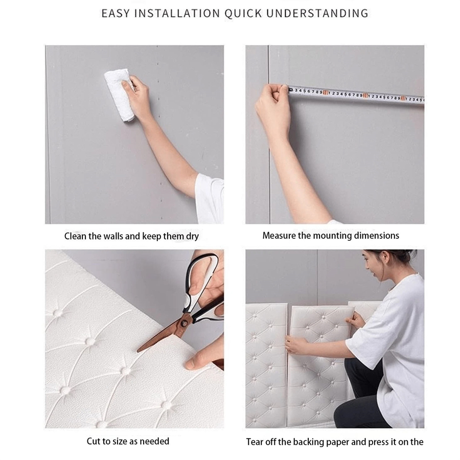 Adesivos de parede 3d papel de parede auto-adesivo engrossar tatami anti-colisão tapete de parede almofada crianças quarto sala de estar almofada de espuma macia