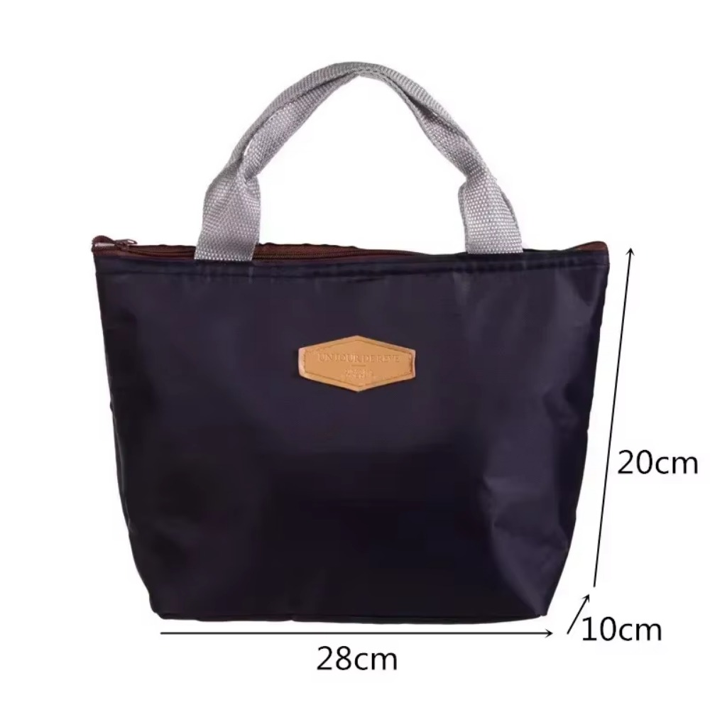 Fiambrera Camping Picnic bolsa de almuerzo Color sólido portátil aislado refrigerado refrigerador de alimentos fríos bolsa térmica bolso caliente