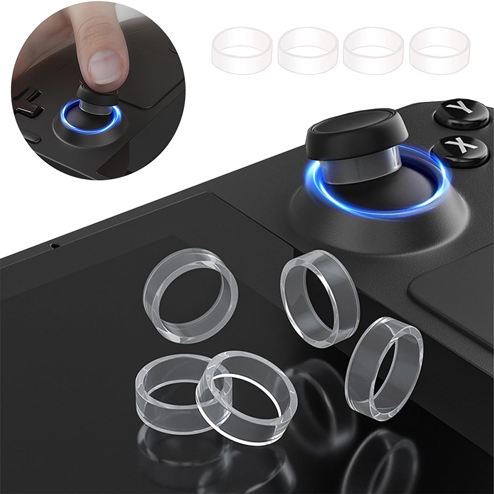 Anel de Borracha Joystick de Proteção Elástica Anel de Borracha para PS5 PS4 Steam Deck Rocker Tampa de Anel de Silicone para Rock Ally Game Console 8Pcs