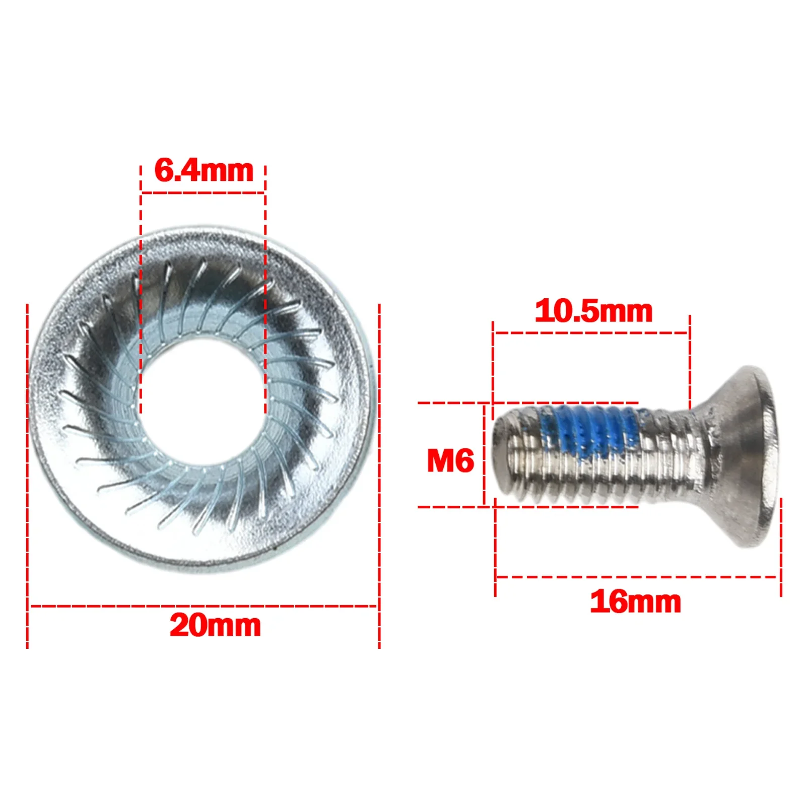 Ski Accessories Binding Washer Universal Snowboard Fixed Screw AntiSlip Feature Durable And Practical Fits Most Bindings
