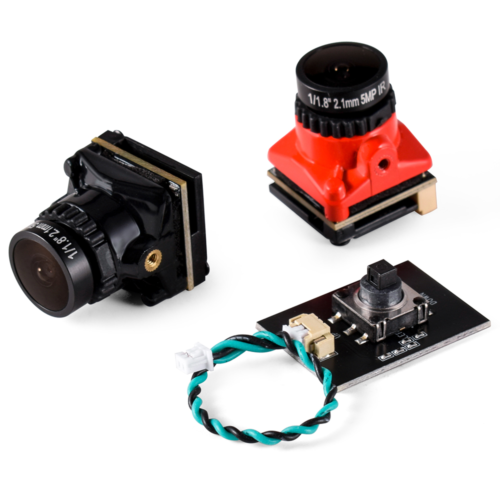 9IMOD FPV Kamera 1800TVL 5MP 2,1mm 1/8 zoll Sternenlicht Sensor 5V-40V NTSC/PAL mit OSD Interne für RC FPV Racing Drone DIY Teile