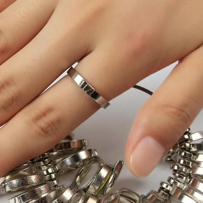 Metall Ring Sizer Messwerkzeug Set Gauge Dorn Stick Finger Werkzeug Schmuckherstellung Ausrüstungen Zubehör