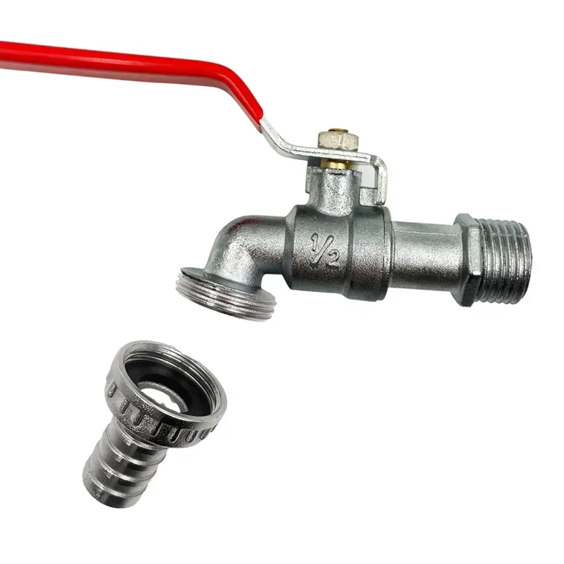 1/2inch 정원 관개 황동 수도꼭지 IBC 탱크 워터 탭 단일 콘센트 밸브 교체 부동액 야외 발코니 액세서리