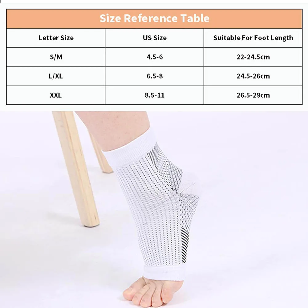 1 par de calcetines de neuropatía Protector de tobillo compresión antifatiga funda de pie soporte calcetines ejercicio deportes equipo de protección