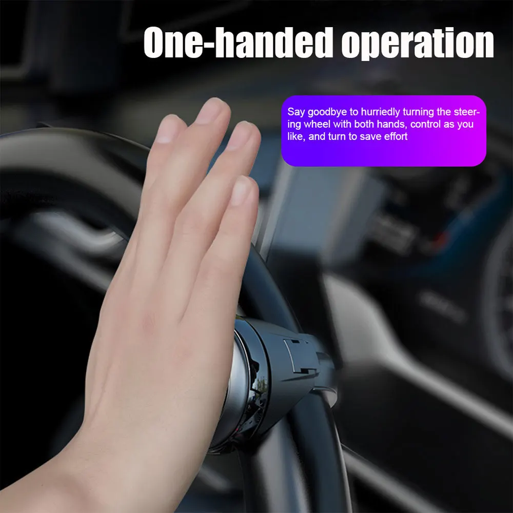Car Steering Wheel Rotary Knob 360 Degree Rotation Metal Bearing Electric Handle Ball Assistant Manual Control Of Universal Join