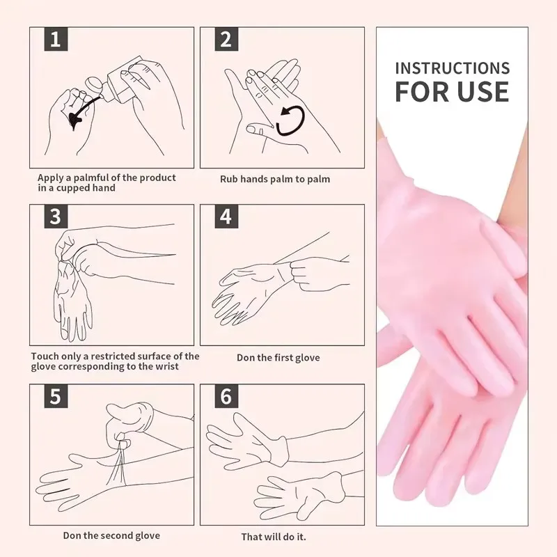 Confezione da 2 calzini idratanti in gel di silicone per piedi secchi e screpolati, nutrienti per la pelle, lubrificanti per la cura dei piedi, calzini da massaggio