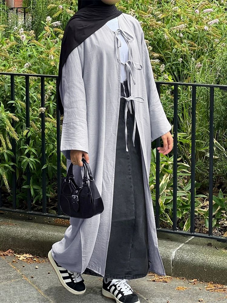 Eid liso quimono abaya dubai turquia islam muçulmano modesto vestido caftan roupas de oração abayas para mulheres kaftan robe femme musulmane