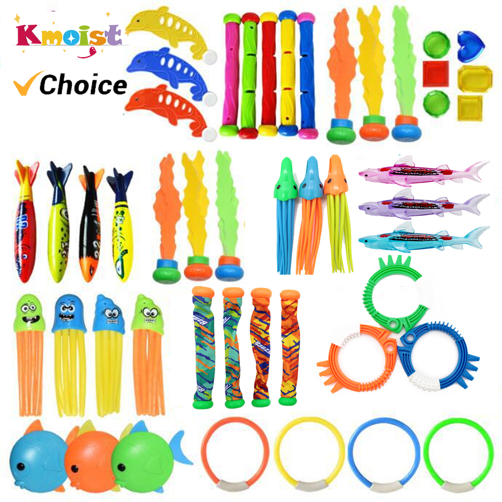 Tauchen Spielzeug Atem Verschluss Training Wasser Unterwasser Spielzeug Set kinder Schwimmbad Schatzsuche Wasser Ring Diamant Kinder Spielzeug