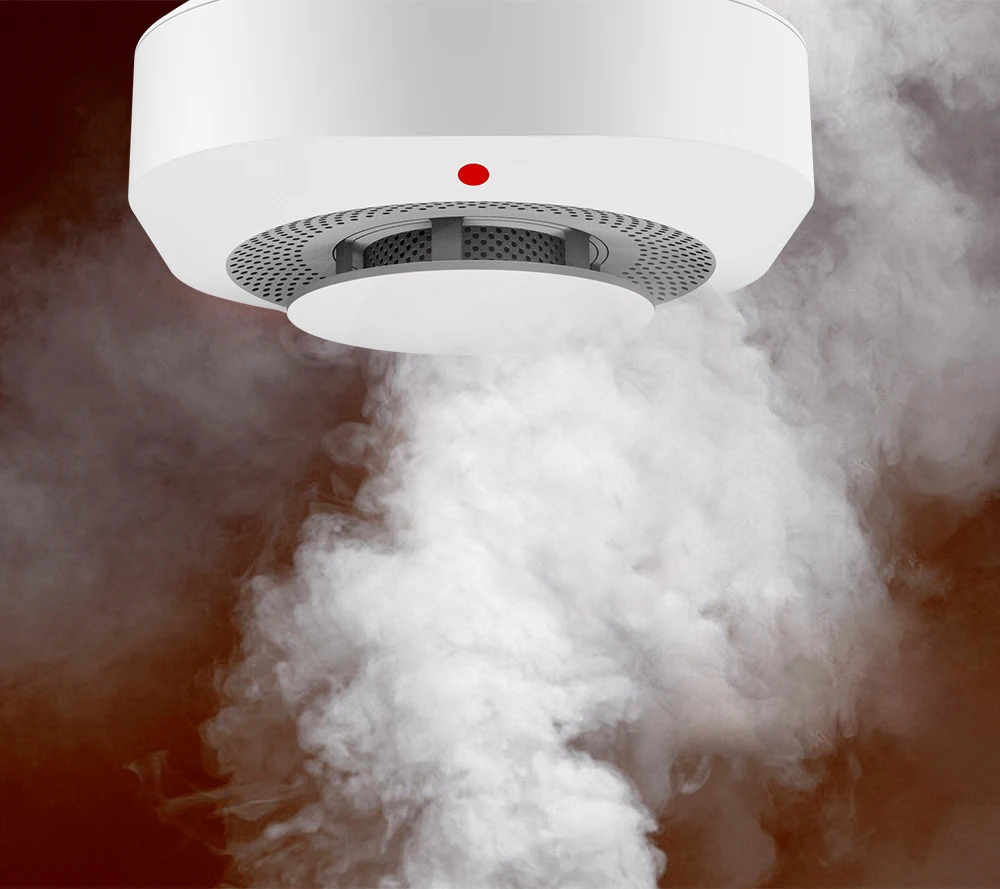 Tuya Zigbee Smoke Detector Smart Fire Fire Protection Home Security Alarm Sound Light Alarm with Zigbee Hub Smart Life APP