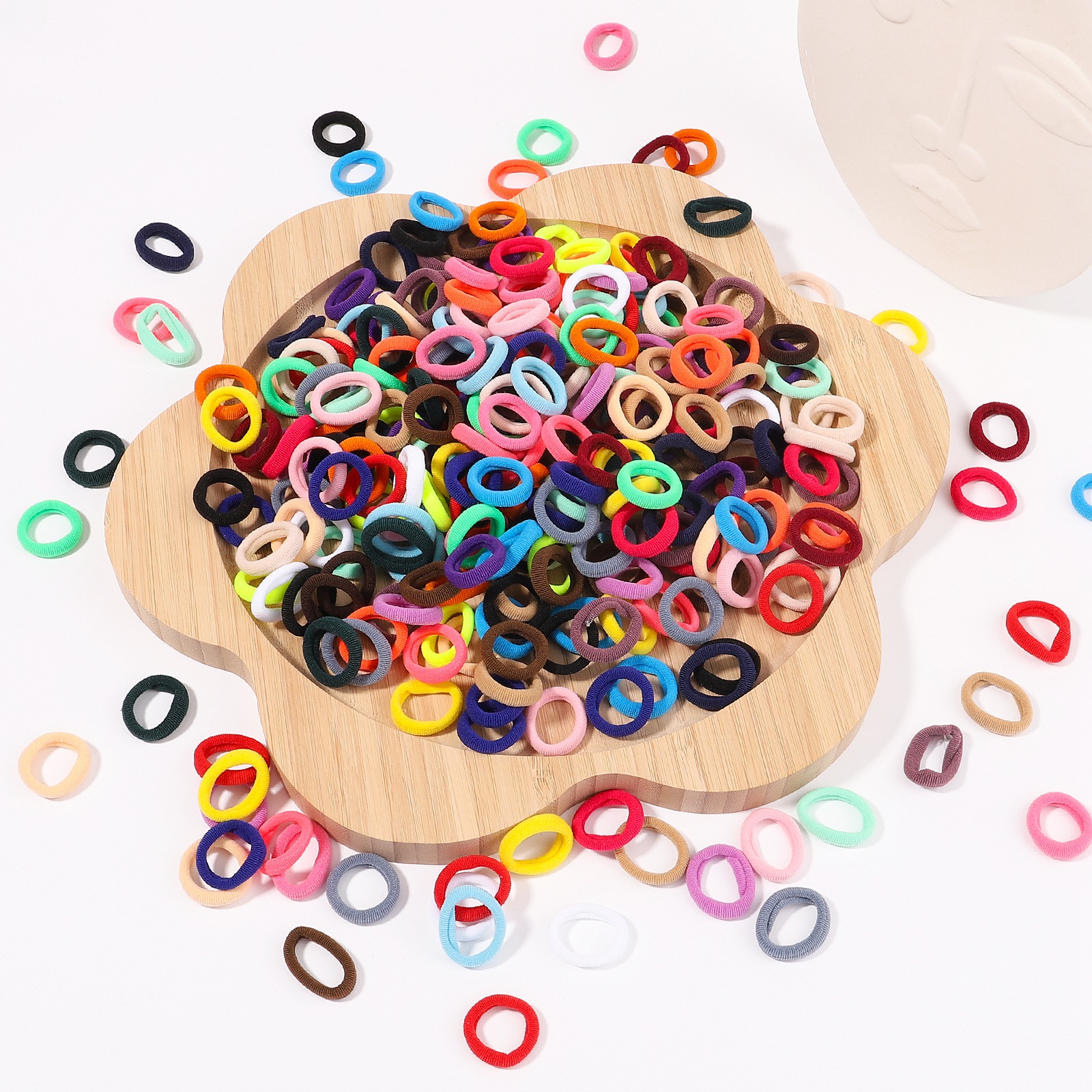 20/50 Con Trẻ Em Thun Cột Tóc Bé Gái Đồ Ngọt Scrunchie Viền Cao Su Cho Trẻ Em Dây Buộc Tóc Kẹp Đầu Bé phụ Kiện Tóc
