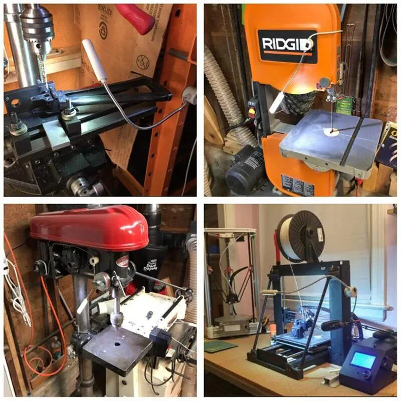 10/20/30 iluminação industrial led máquina de costura luzes da noite casa com magnético flexível ajustável para base adsorvida lâmpadas trabalho