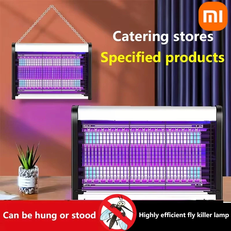 Xiaomi-Lámpara antimosquitos de descarga eléctrica, silenciosa, eficiente, 3 tubos, trampa para insectos y moscas, luz repelente de mosquitos para acampar en casa y interior