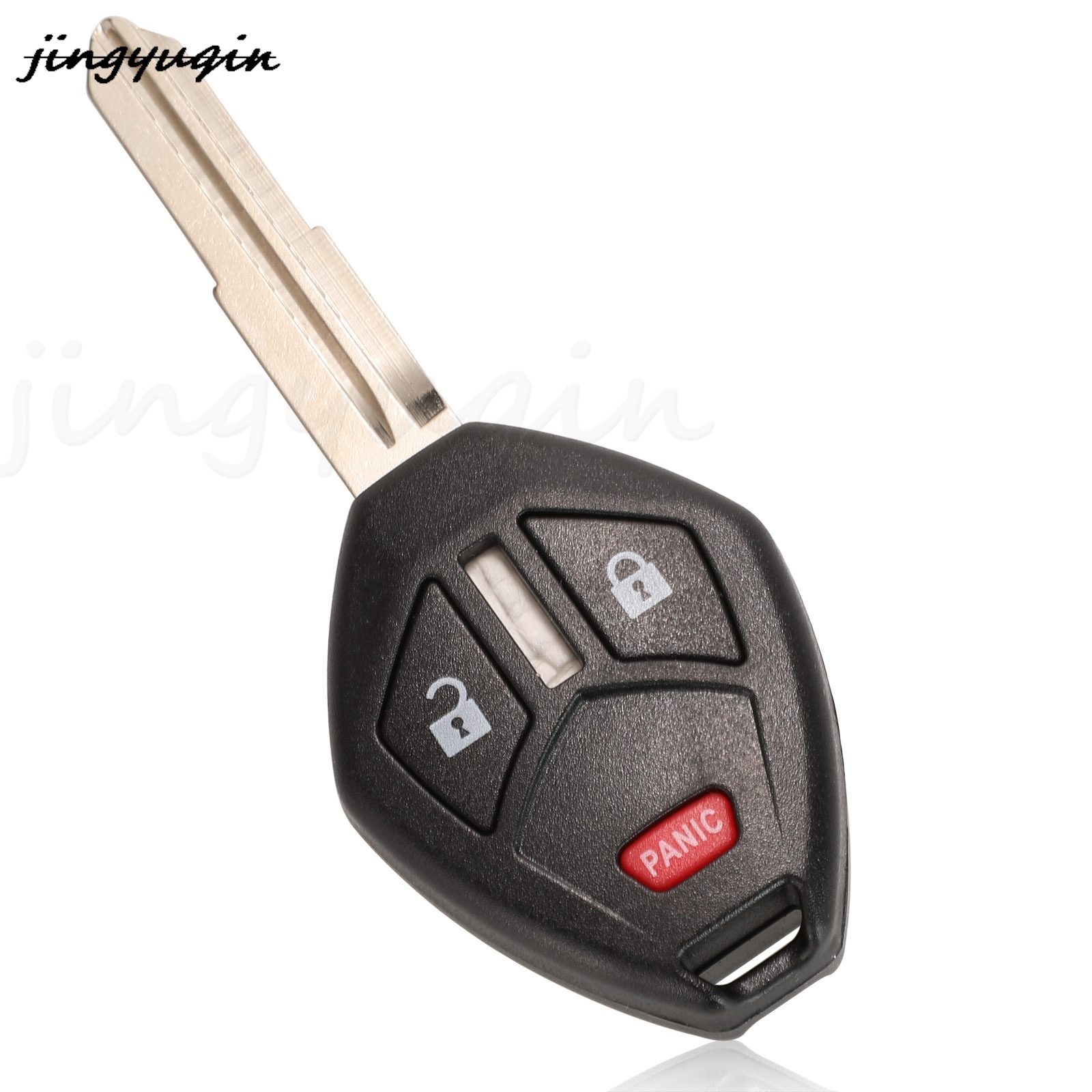 Jingyuqin 2/3/4ボタンの交換リモート車のキーシェルケース三菱アウトランダーギャランeclipseランサー