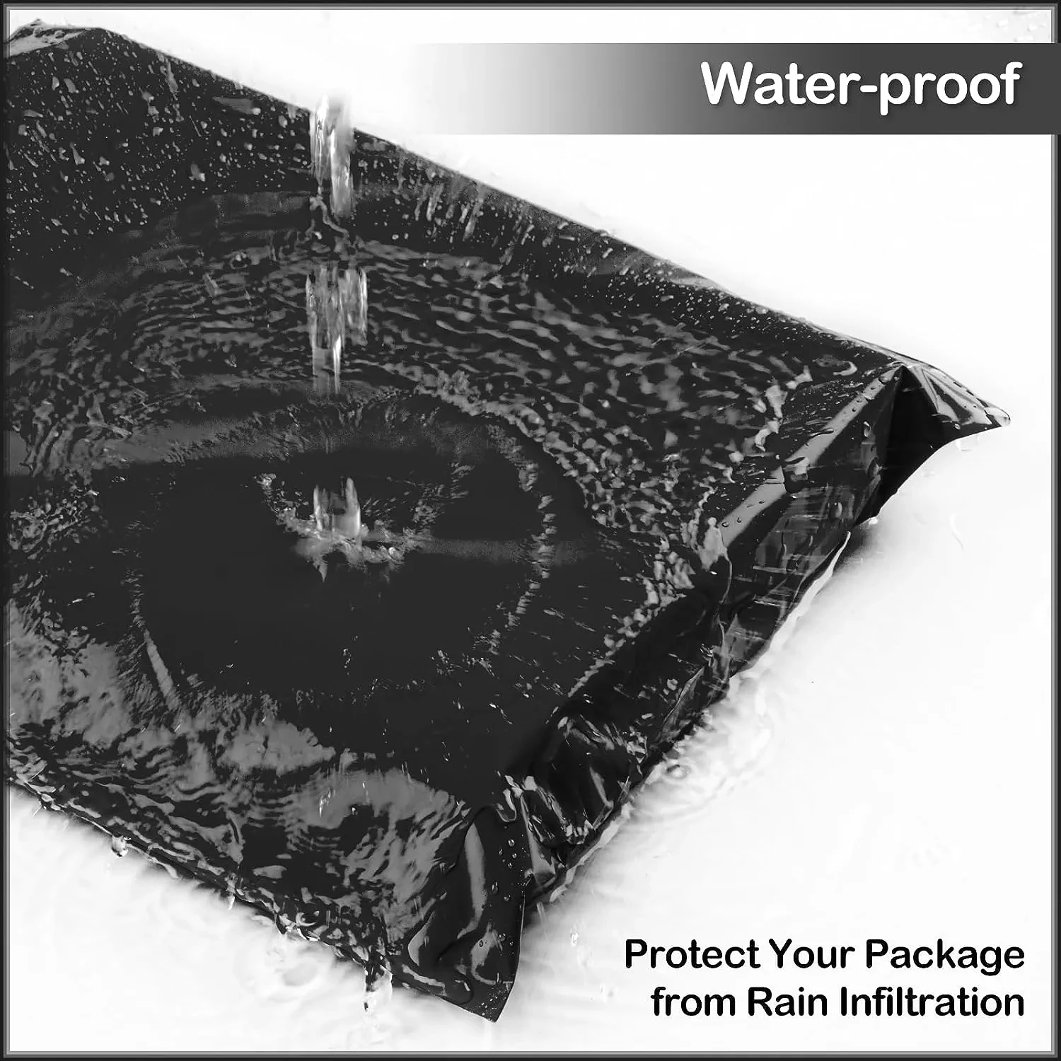 50 個ブラック配送袋包装用宅配袋自己粘着シール郵送袋中小企業用品封筒保存袋