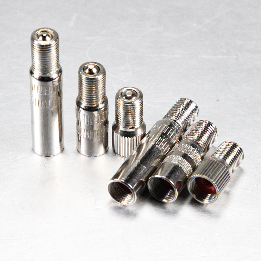 1Pair 19mm 25mm 39mm Screw-on Valve Cap Stem Extension Wheel Tire Cap Extender Adapter for Auto Car Truck Chrome Plated Brass