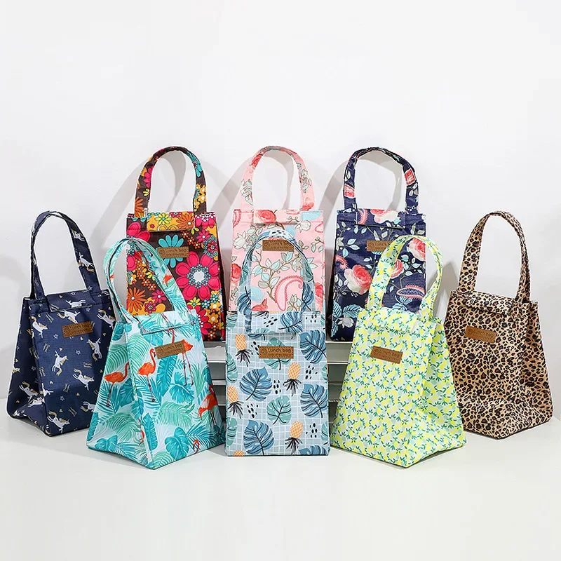 Insulated Thermal Lunch Bags For Men Women Breakfast Lunch Box Organizer Waterproof Camping Food Drink Cooler Bag Picnic Travel