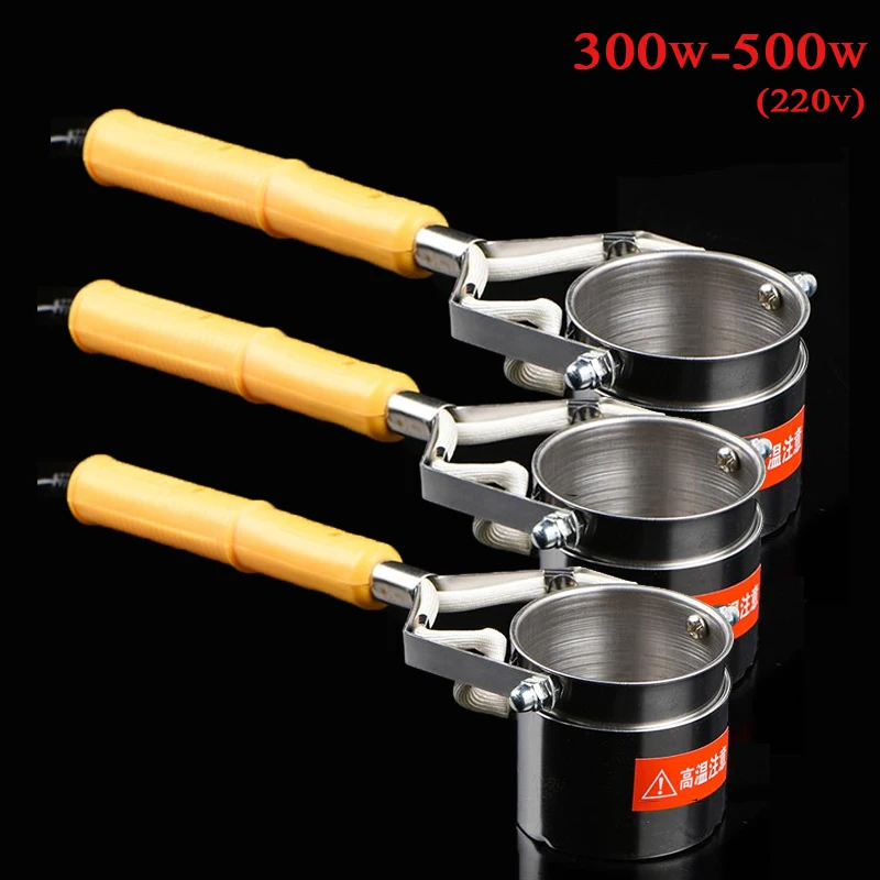 Horno de fusión de estaño de alta potencia, horno de fusión de estaño sin plomo de mano, 220V, reparación de estañado de cables para el hogar, estañado de 300w-500w