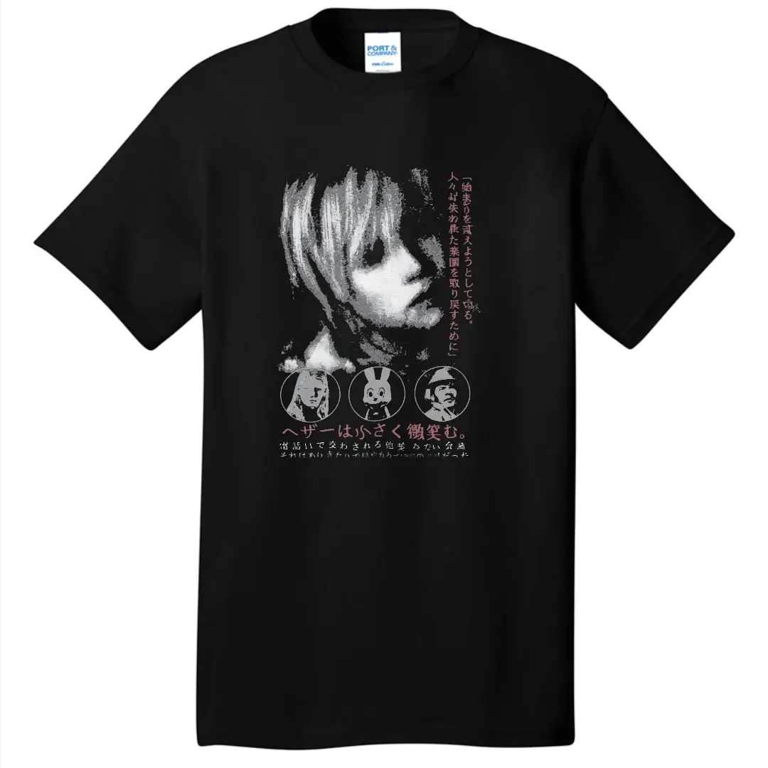 サイレントヒル 3 男性女性 Tシャツホラーゲーム楽しい Tシャツ半袖 O ネック Tシャツ綿ヴィンテージカジュアル大きいサイズ Tシャツ