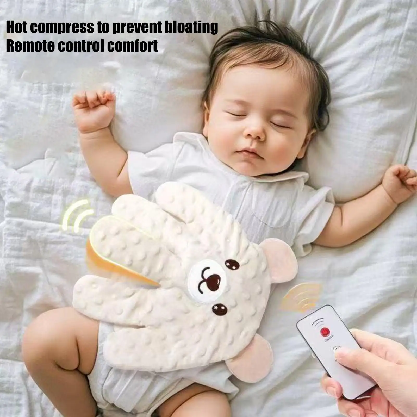Almohada automática ajustable para dormir para bebés, prevención de morderones, palmas relajantes, Control remoto, ayuda para dormir para bebés de 0 a 3 años