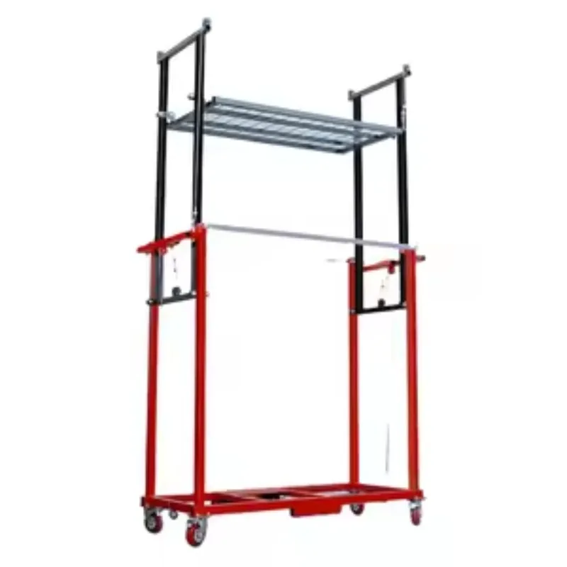 500KG Loading Capacity Electric Scaffolding Lift With Remote Control Folding Mobile Platform For Home Renovation Construction