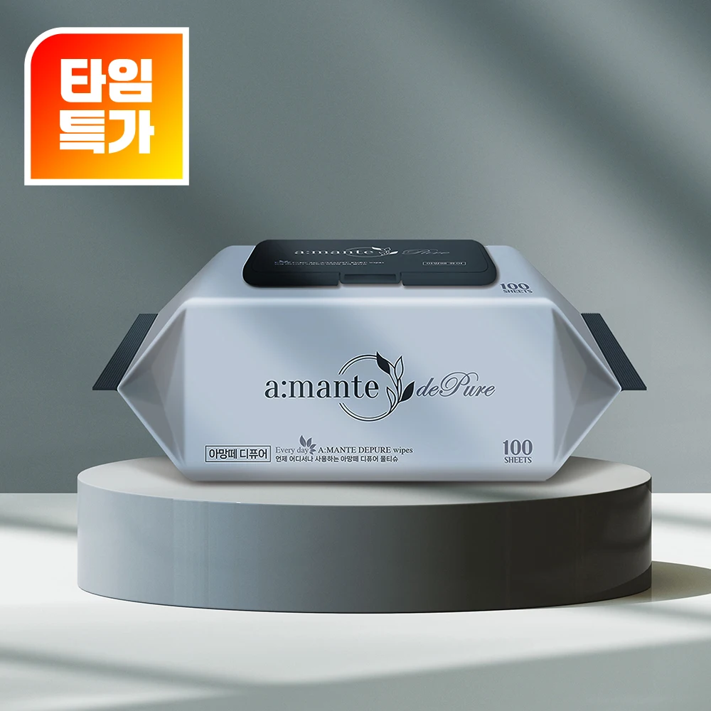 [온라인 단독 행사] 두꺼운 50평량 물티슈 100매 10팩