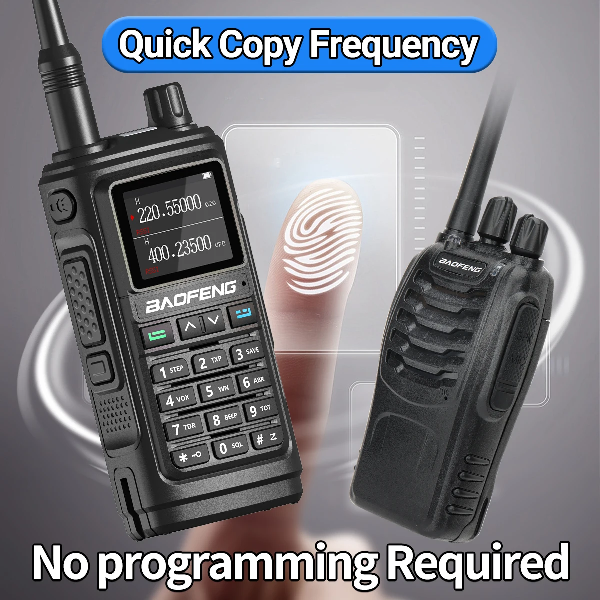 Baofeng UV-17 Pro V2 Walkie Talkie Tri Band Wireless Copy Frequency Long Range leistungsstarke Typ-C UV-5R UV-21 Pro Ham Two Way Radio