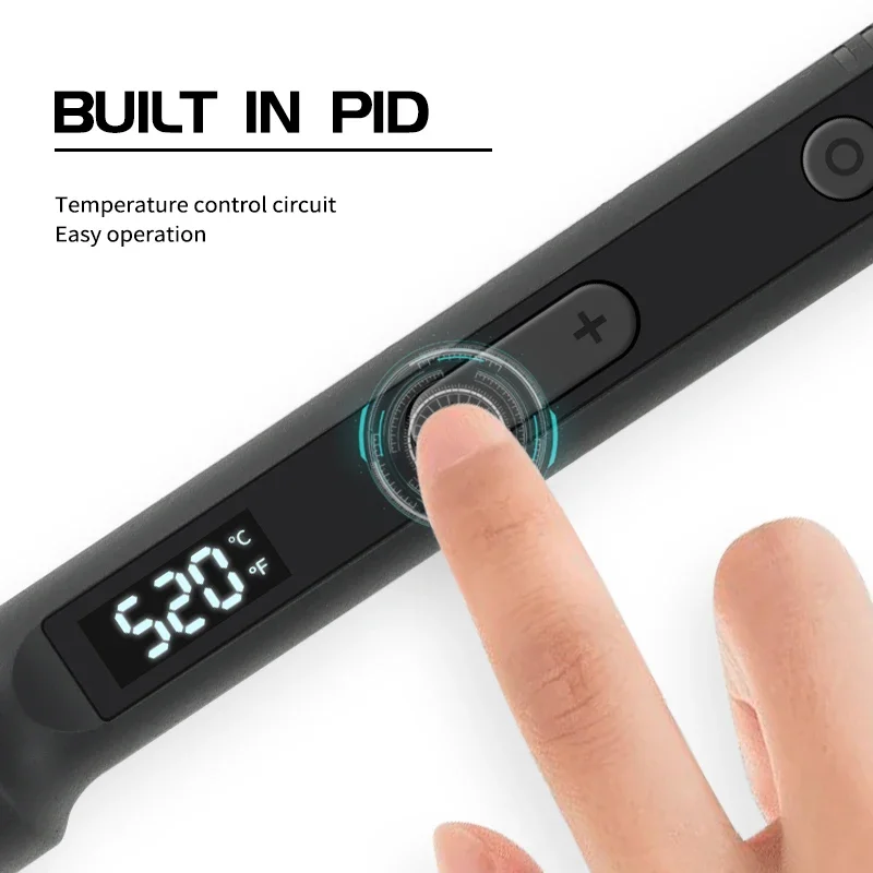100W ดิจิตอลไฟฟ้าชุดบัดกรีเหล็กปรับอุณหภูมิจอแสดงผล LCD SOLDER Rework Station ความร้อนดินสอเคล็ดลับซ่อมเครื่องมือ