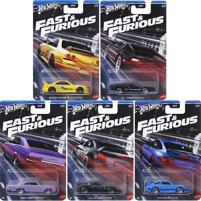 Mattel масштаб 1:64 Hot Wheels Silver Series злодеи Fast & Furious Speed Graphics литые автомобили игрушка