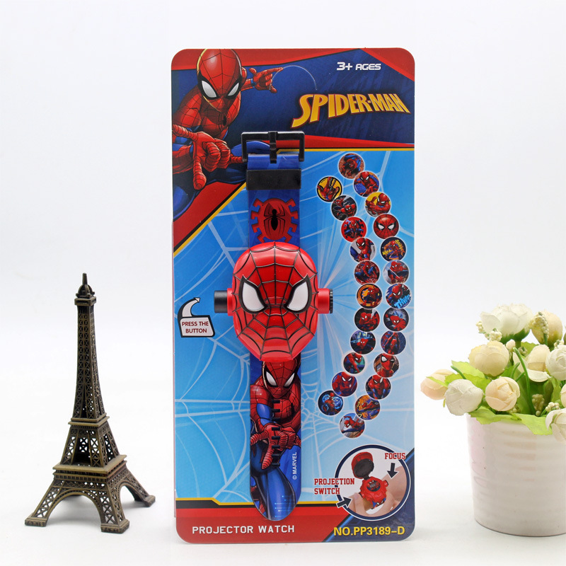Disney Kinderuhren für Mädchen, 3D-Projektion, Prinzessin Elsa, Mickey Mouse, Digitaluhr, Spiderman-Uhr, relogio