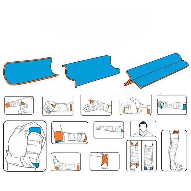 Medical Splint Roll อลูมิเนียมฉุกเฉิน Survival First Aid Fracture คงที่สําหรับคอขาแขนวงเล็บและรองรับ Pet Rescue Splint
