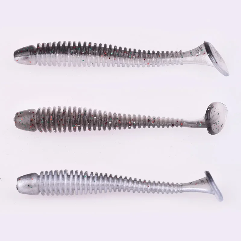 Proleurre Câu Cá Con Sâu Mềm Mồi Jig Wobblers 5Cm 7Cm 9Cm Dễ Dàng Shiner Cho Cá Chép Bass Nhân Tạo Đôi màu Sắc Silicone Swimbait