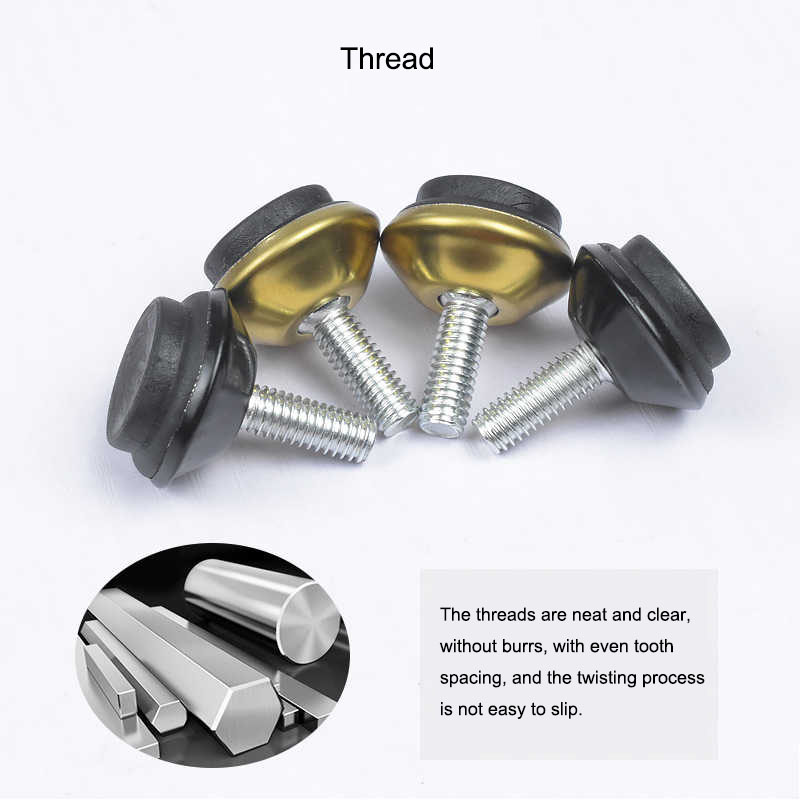 Möbelbeine, rutschfeste Basis, Tisch, Schrankbeinpolster, verstellbare Nivellierfüße, Nivellierer, M6, M8, M10, Schraube