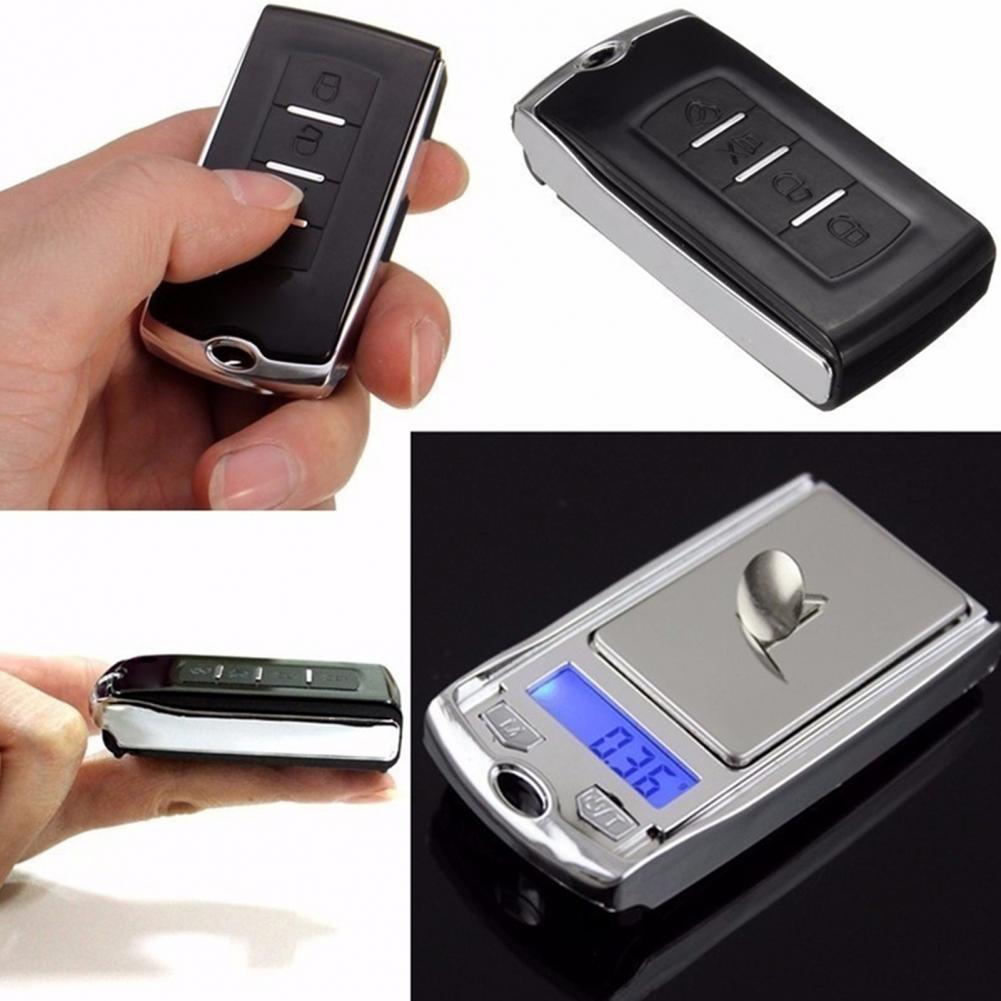 0.01g Electronic Jewelry Scale Mini Car Key Creative Metal Accurate Digital Pocket Food Kitchen Scale Tool