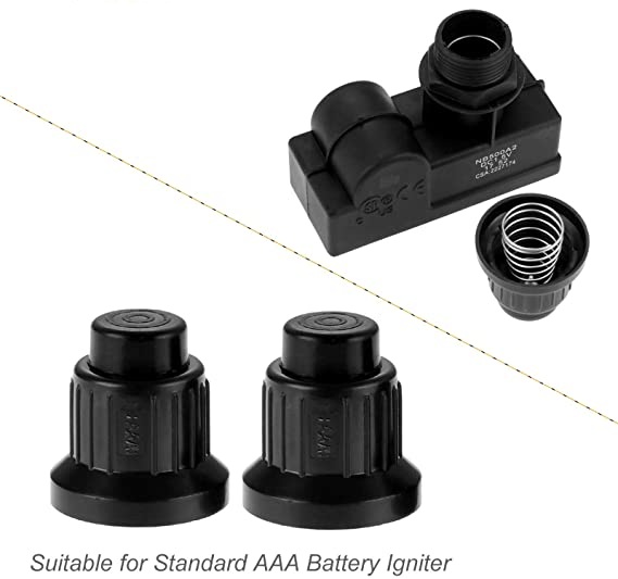 4 шт., импульсный электронный зажигатель на пропане, на батарейках ААА