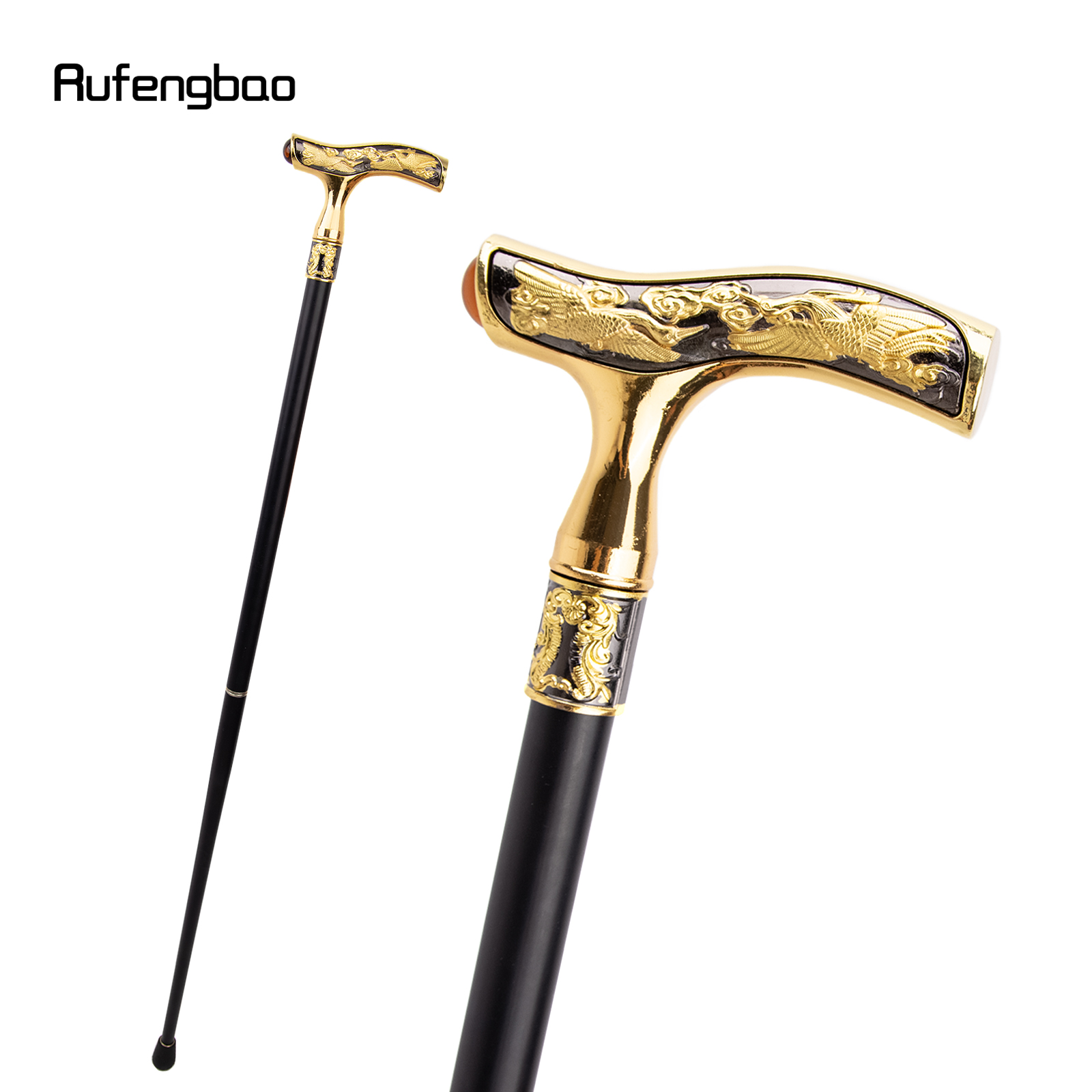 Kran Walking Cane Bunte Edelstein Mode Dekorative Spazierstock Gentleman Elegant Cosplay Cane Knopf Crosier 93cm