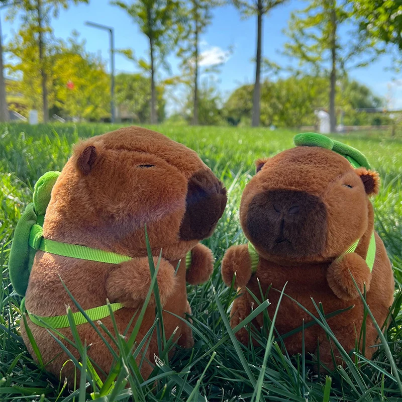 New 21cm Capybara Plush Toy Simulation Capibara Anime Fluffty Toy Cute Soft Stuffed Animals Doll Plush Christmas Gifts for Kids