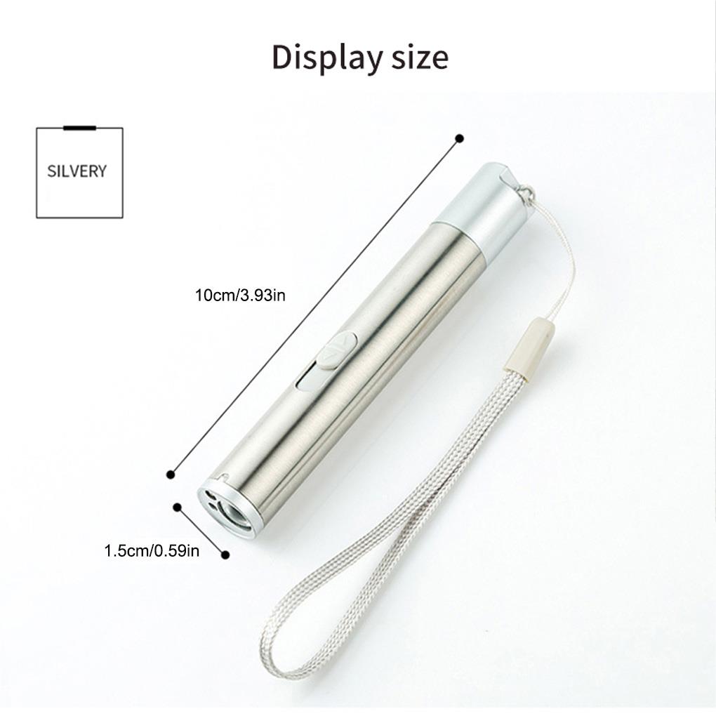 Puntero con carga USB, linterna recargable 3 en 1, infrarrojo, multifunción, iluminación UV para enseñanza, regalos, entrenamiento de mascotas
