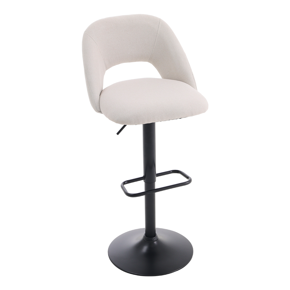 Voltsify 2 Set Linen Counter Swivel Height Breakfast Bar Stools for Living Room Bedroom Dining Room