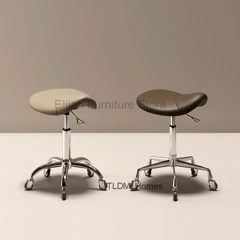 Penteadeira cavalo sela fezes esteticista girando fezes cadeira salão de beleza ajustável tabouret coiffeuse móveis de jardim