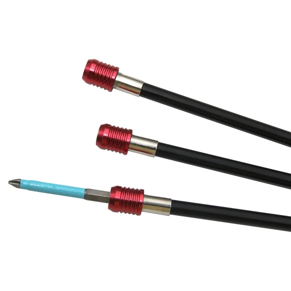 1pc Hexagonal Handle Red Extended Quick Release Auto-bloqueio Extensão Rod Extensão Rod 300mm Chave De Fenda Extensão Rod Tool