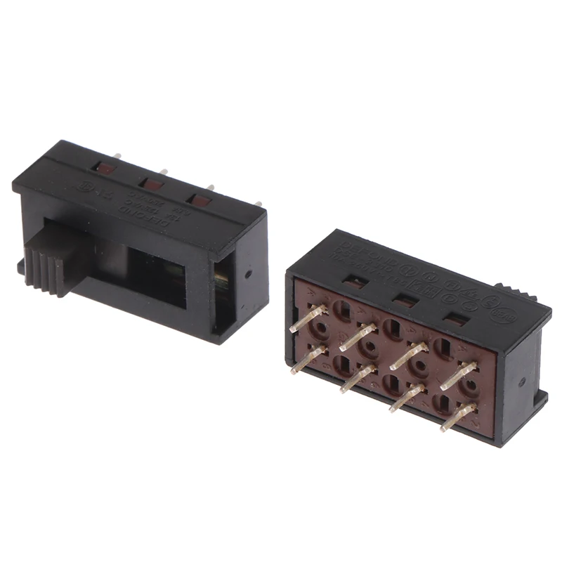 2 Stuks DSE-2310 Puntige Pinnen 8 Voet 3 Bestanden 10a 250V Tuimelschakelaar Zwart Schuifschakelaar Haardroger Schakelmodule