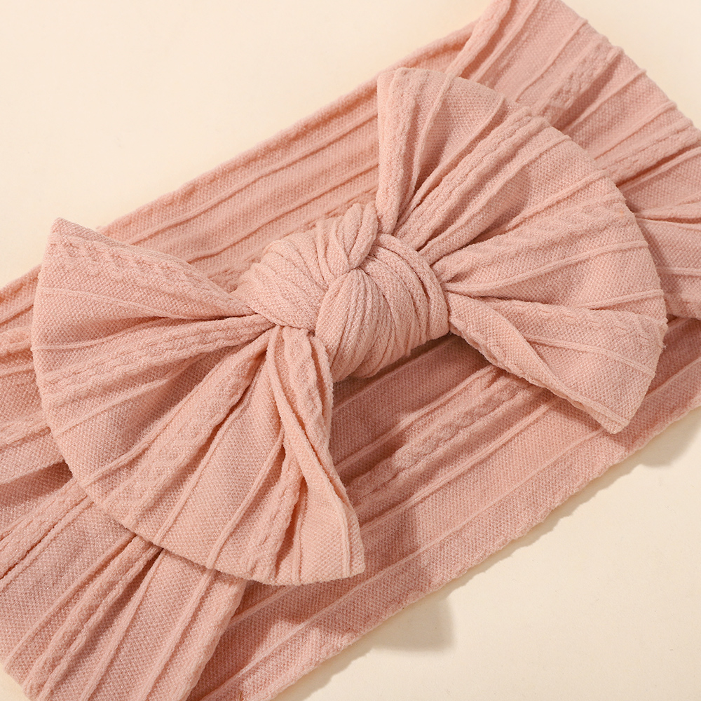 5 stks/set Baby Leuke Hoofdband Zachte Elastische Strik Pasgeboren Peuter Prinses Meisjes Haarband Strikken Accessoires Voor 0-2Years