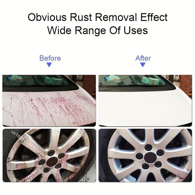 Car Rust Remover Multi Purpose Rust Remover Spray Bathroom Door Hub Strong Rust Remover Iron Polishing Refurbishing Agent