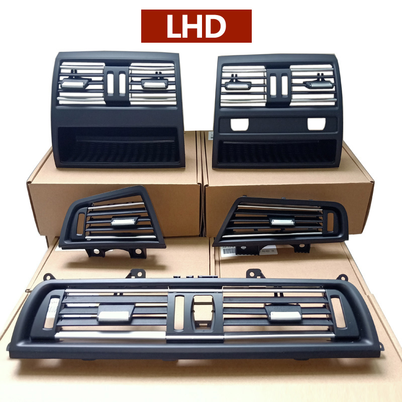 LHD RHD Front Central Left Right Rear AC Conditioner Chromed Air Vent Grille Outlet Panel For BMW 5 Series F10 F11 2010-2017
