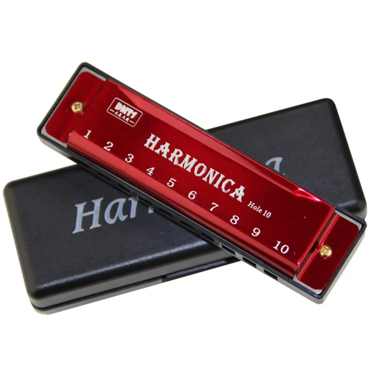 Mondharmonica Sleutel van C 10-gaats diatonische mondharmonica C met koffer voor beginnende studenten Kindercadeau met koffer