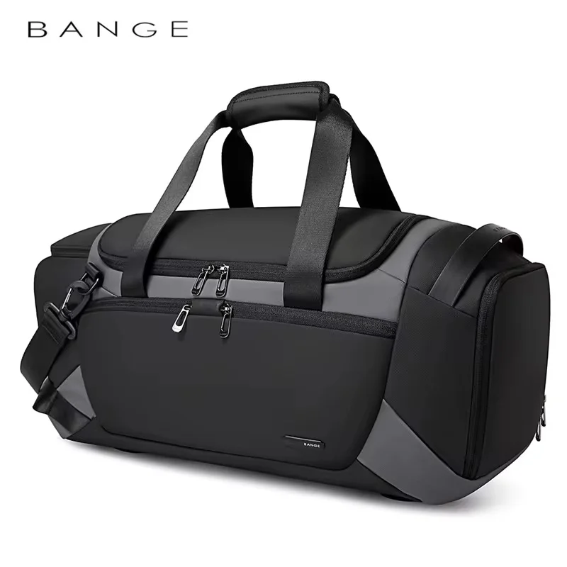 BANGE Torby sportowe Mężczyźni Torby na siłownię Do treningu fitness Na zewnątrz Wodoodporna torba sportowa Torby oddzielające suche i mokre torby Sac De Travel Bag