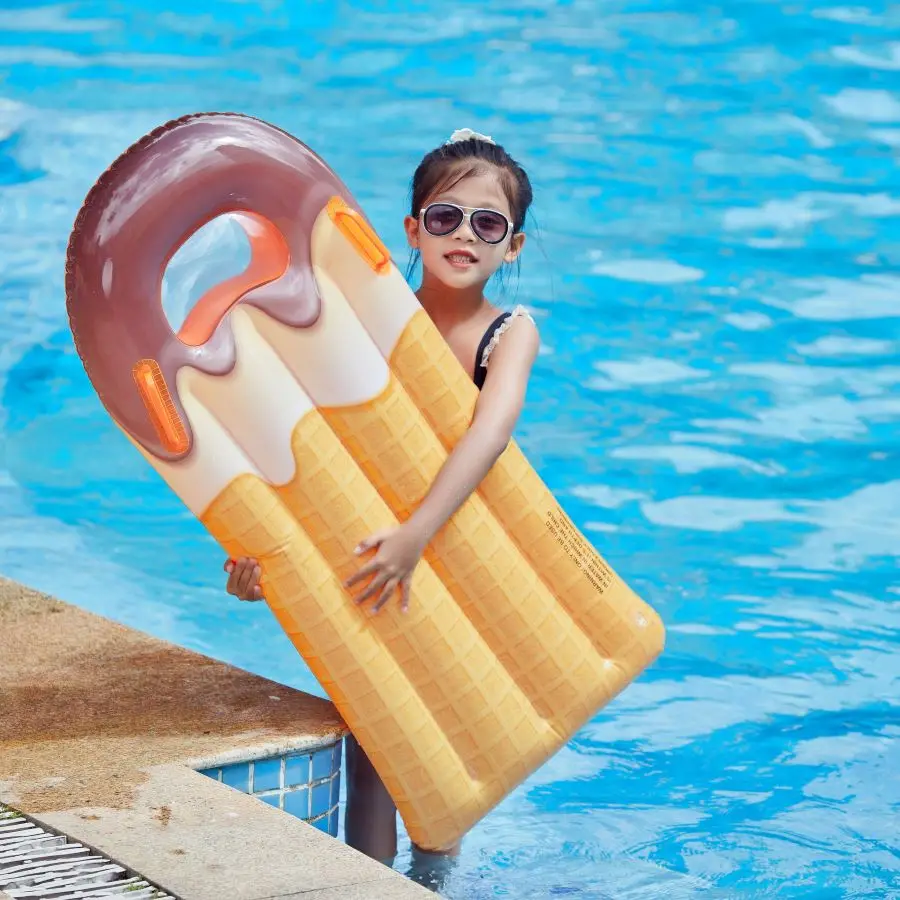 Rooxin Water Hammock Children Swim Tube Inflatable Pool Float For Kids Swimming Circle Pool Swim Tube
