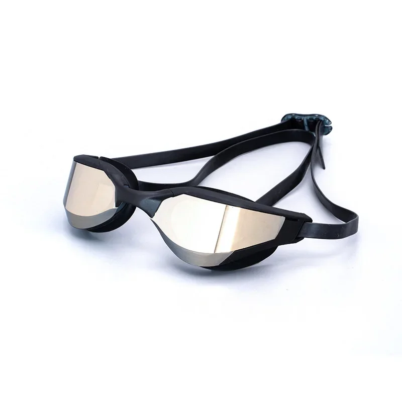 Gafas de natación para adultos, impermeables y a prueba de niebla, gafas de carreras profesionales para hombres y mujeres, equipo de natación plateado fresco, venta al por mayor