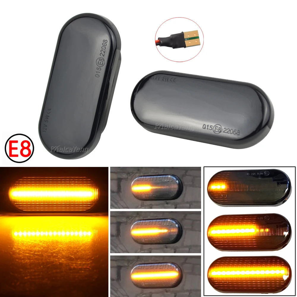 Pour SEAT Ibiza 6L Cordoba Toledo Leon MK1 MK2 LED feu de position latéral dynamique clignotant pour Octavia