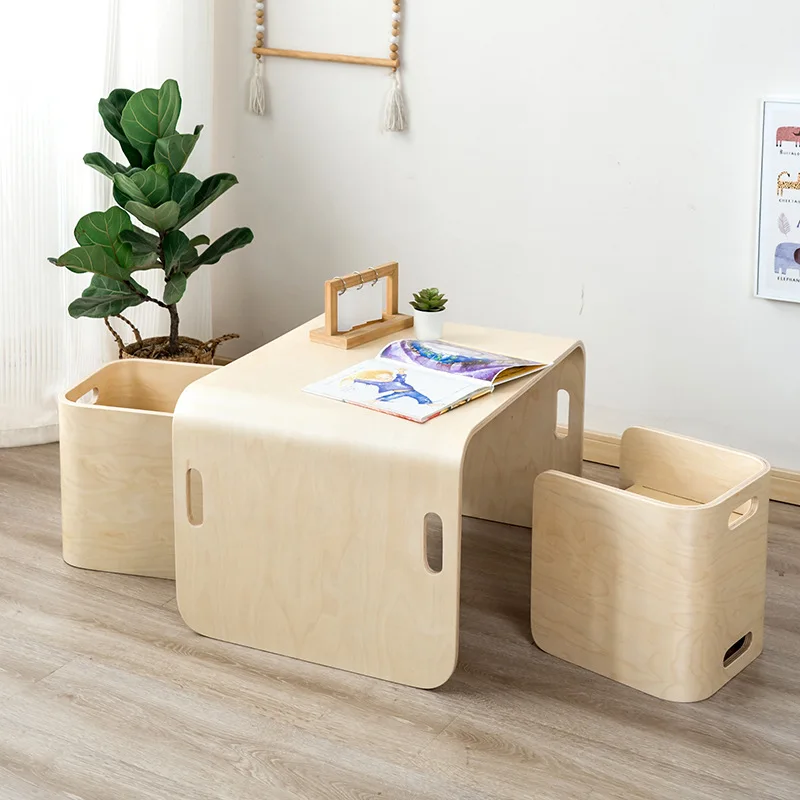 Mesa de madeira das crianças conjunto de roupas de fundo superior crianças mesa cadeira conjunto jogos de tabuleiro infantil conjunto de mesa stolik dla dzieci mesa sensorial